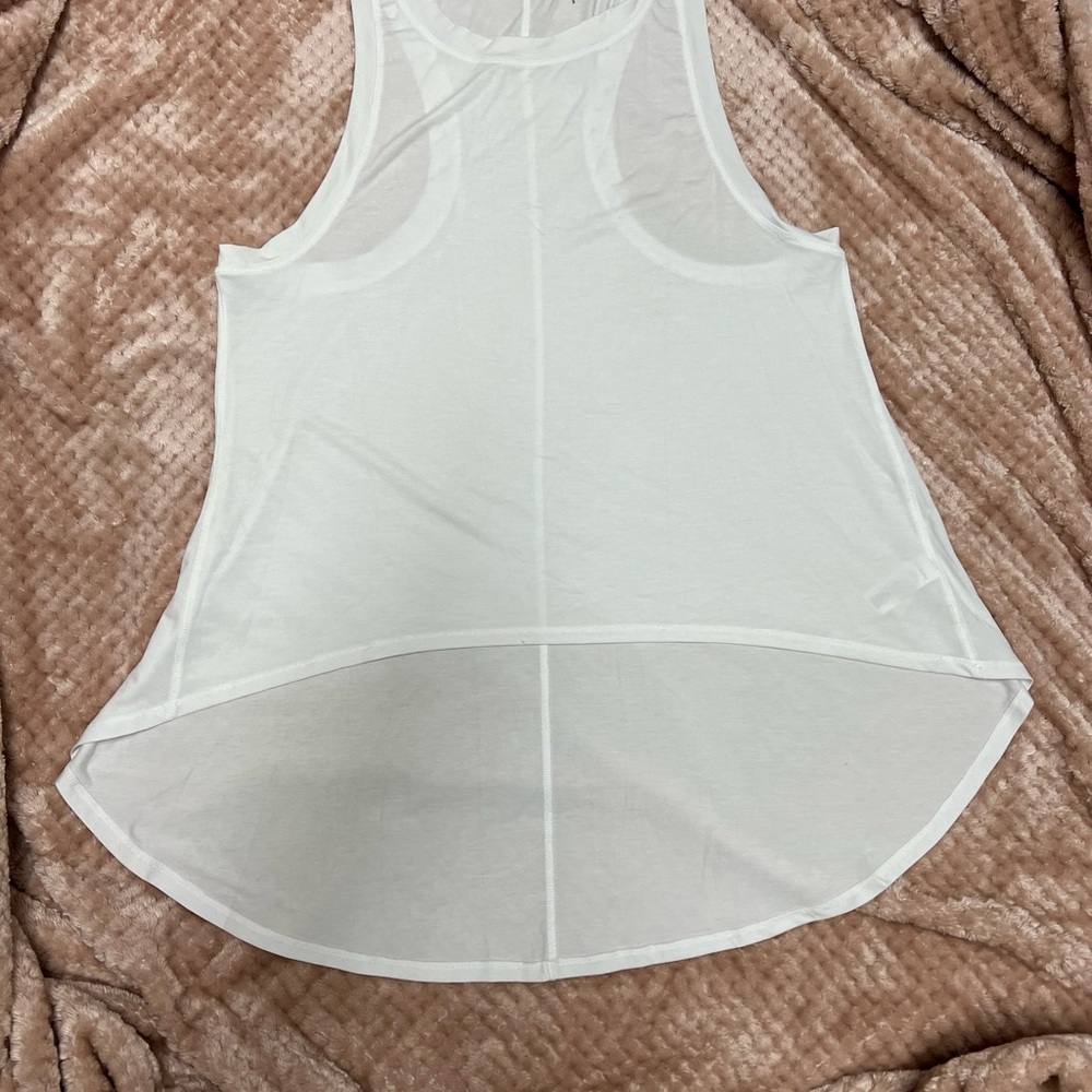 Athleta White High-Low Racerback Tank - Picture 5 of 5
